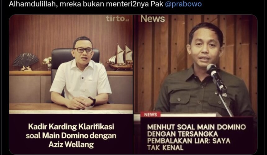 Keduanya menteri yang dititipkan secara paksa di Kabinet Merah Putih?