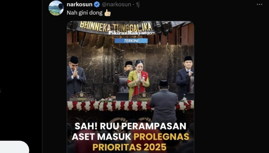 Sah! RUU Perampasan Aset masuk Prolegnas 2025