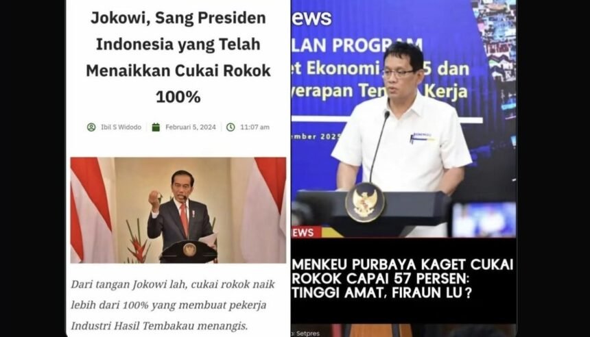 Menkeu Purbaya Yudhi Sadewa kaget cukai rokok Indonesia tinggi banget.