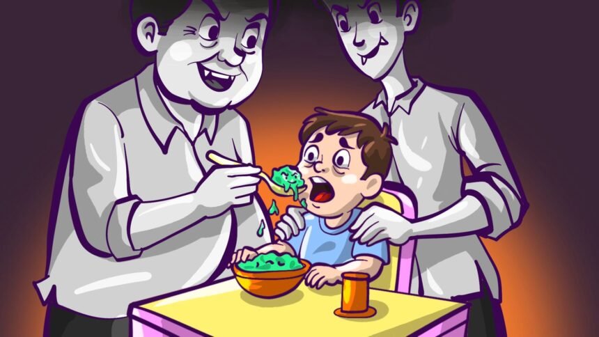 Ilustrasi program Makan Bergizi Gratis (MBG) yang terlalu dipaksakan.