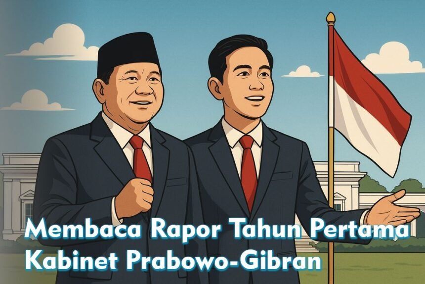 Satu tahun pemerintahan Prabowo-Gibran. (grafis/wahyu)