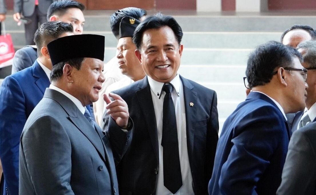Menteri Koordinator Bidang Hukum, HAM, Imigrasi, dan Pemasyarakatan, Yusril Ihza Mahendra.