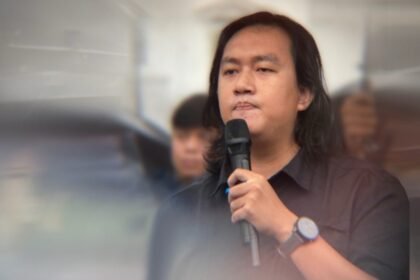 KORBAN SIRAM AIR KERAS TNI - Aktivis KontraS Andrie Yunus yang menjadi korban teror penyiraman air keras oleh personel TNI aktif dari satuan BAIS.