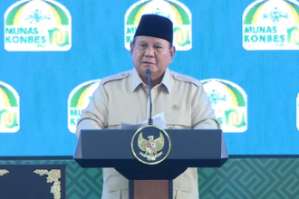 TUTUP MUNAS ULAMA NU - Presiden Prabowo Subianto menutup gelaran konbes dan munas NU di Bangkalan, Madura, Jawa Timur.
